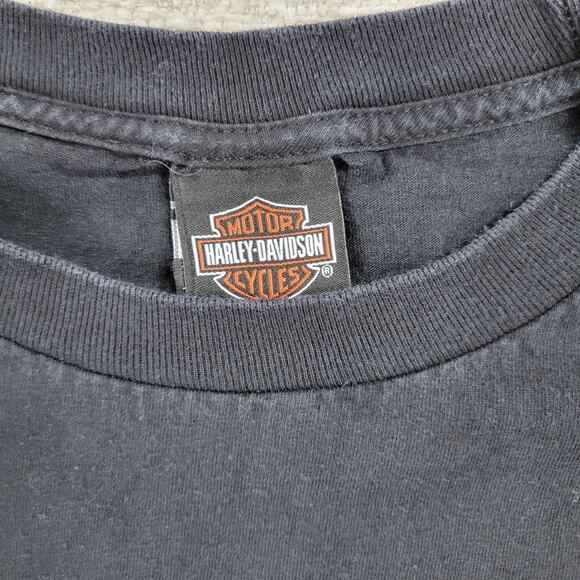 Harley Davidson Myrtle Beach 3D Skull T-shirt Mens XXL Black Bravado Tag 2016 - Picture 15 of 15